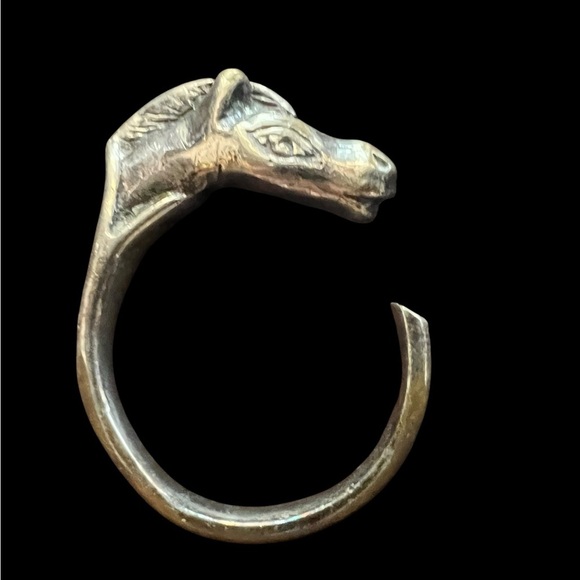 Hermes Silver Cheval Horse Head Ring